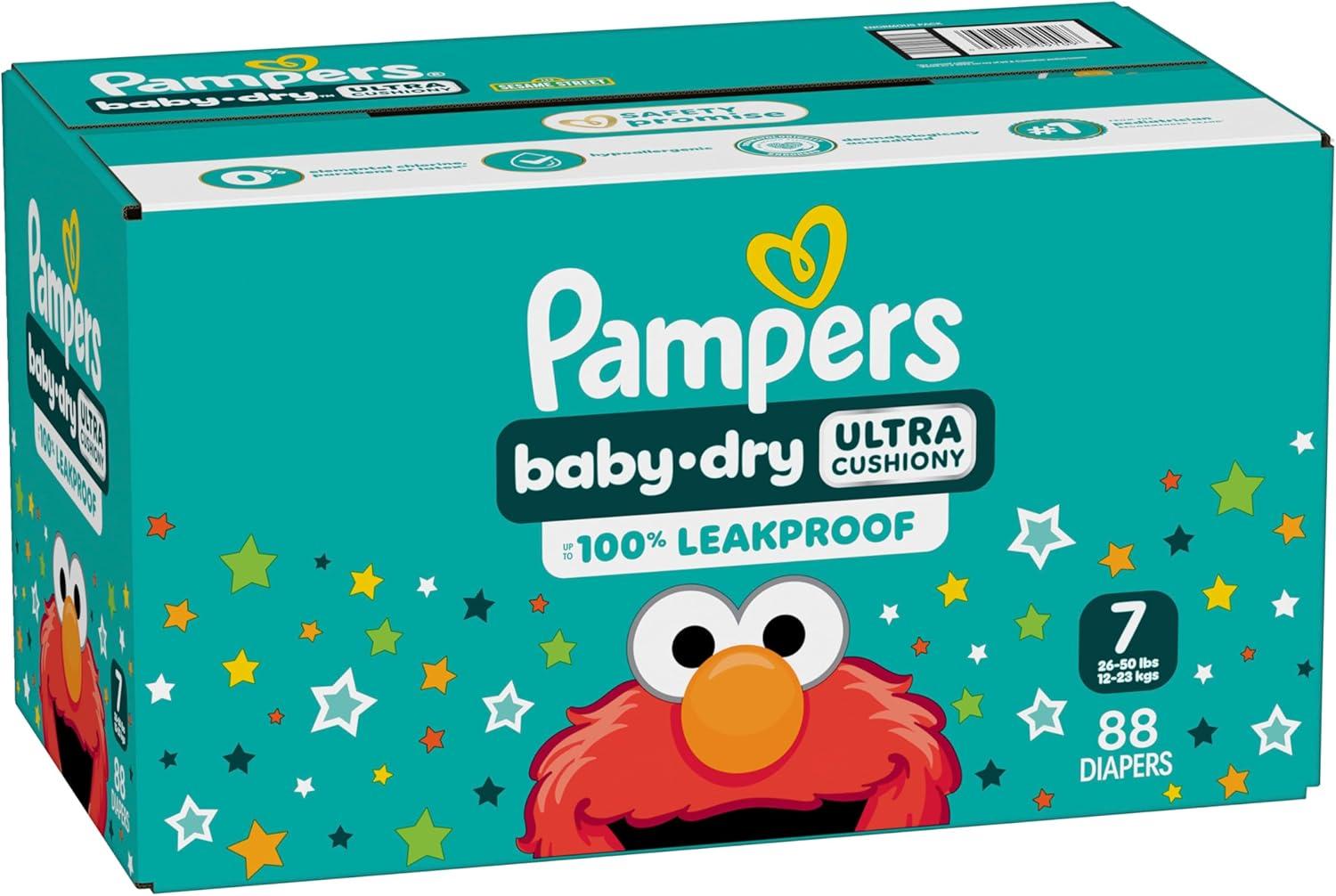 imagePampers Diapers  Baby Dry  Size 6 21 Count Absorbent Disposable Infant Diaper Packaging May VarySize 7