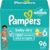 imagePampers Diapers  Baby Dry  Size 6 21 Count Absorbent Disposable Infant Diaper Packaging May VarySize 6